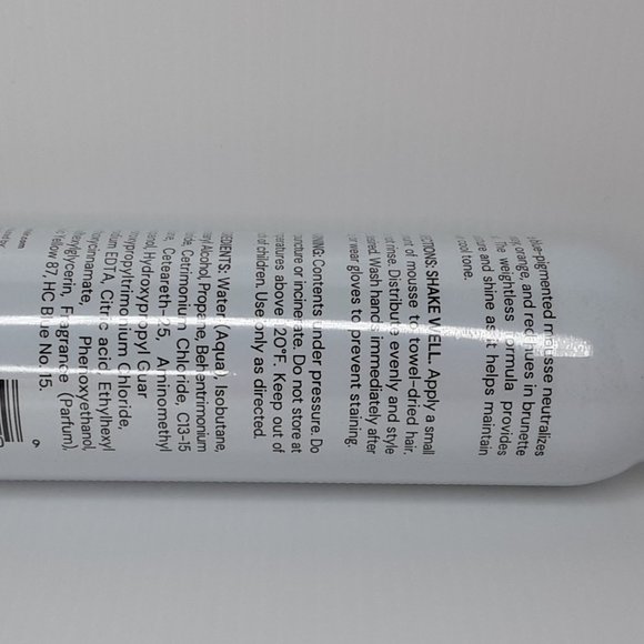 'L'ANGE' BLUE~TONING HAIR MOUSSE 'BRUNETTE BOOST' - Picture 3 of 15